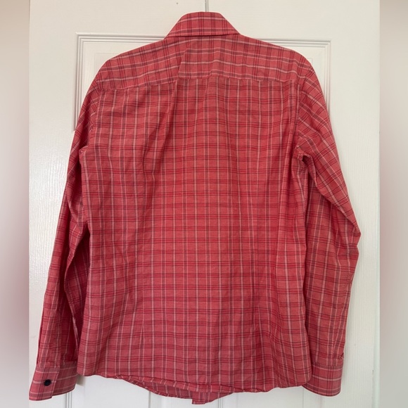 Men’s Hugo Boss Slim Long Sleeve Plaid Button Down Shirt Size Medium - Picture 2 of 11